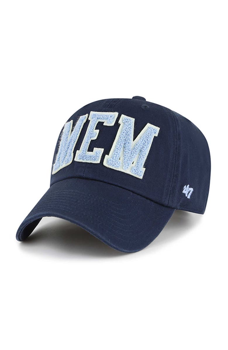 '47 Men's '47 Navy Memphis Grizzlies Hand Off Clean Up Adjustable Hat, Alternate, color, 