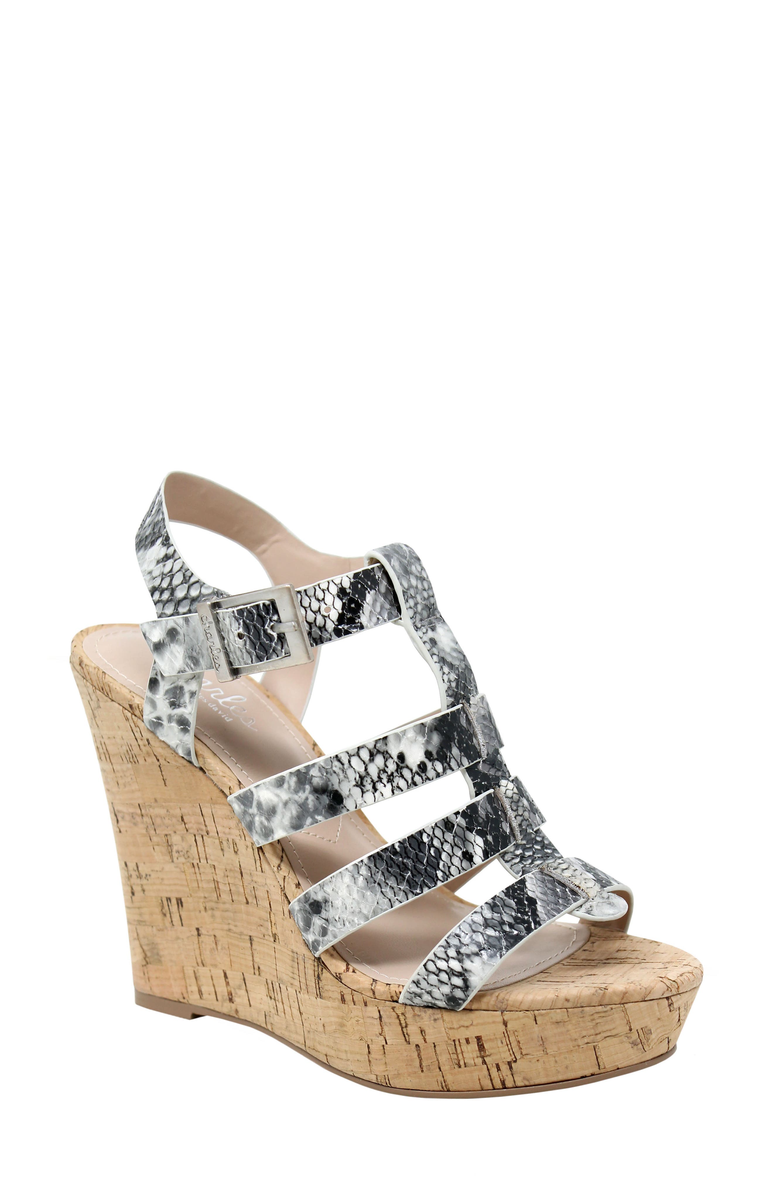 Charles by Charles David Arbor Wedge Sandal, Main, color, 