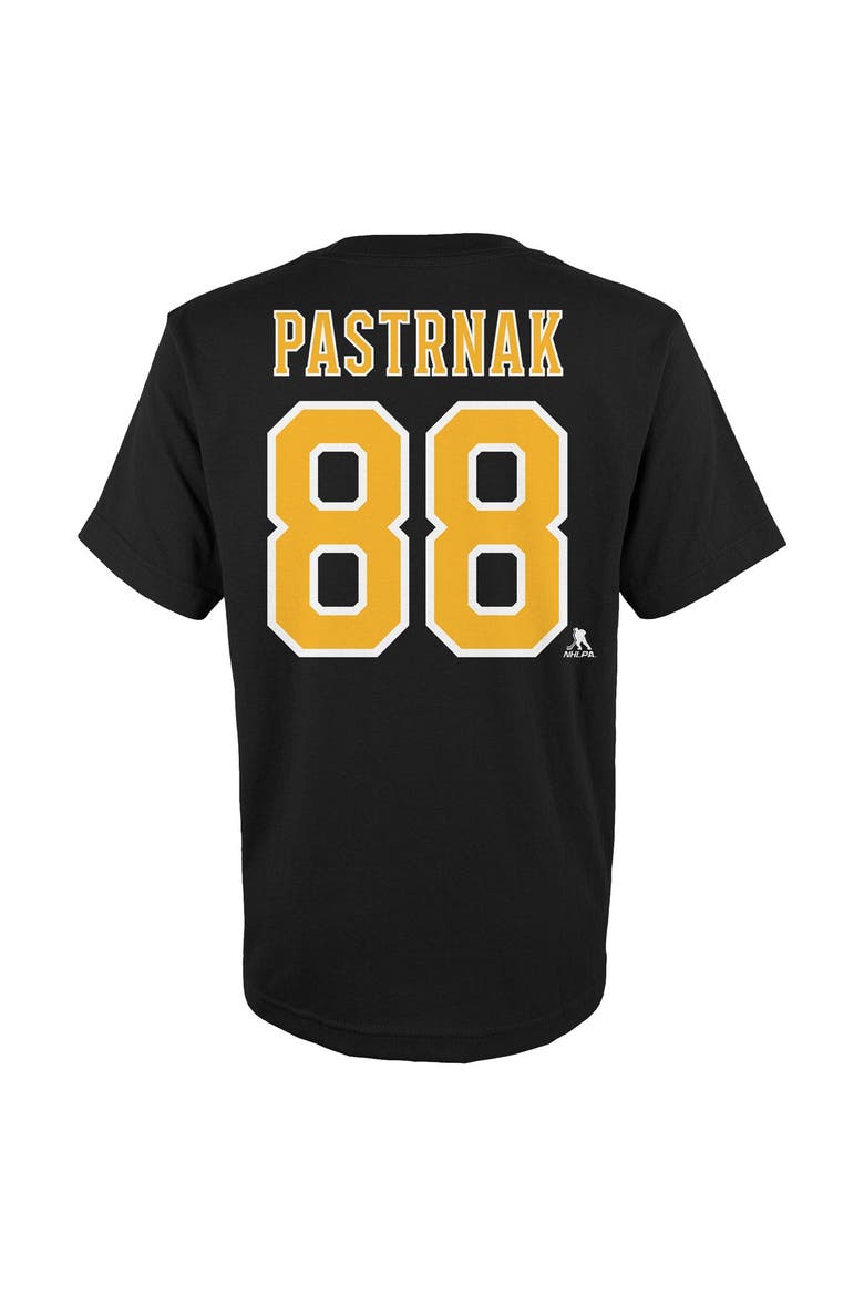 Youth David Pastrnak Black Boston Bruins Player Name & Number T-Shirt, Alternate, color, Black
