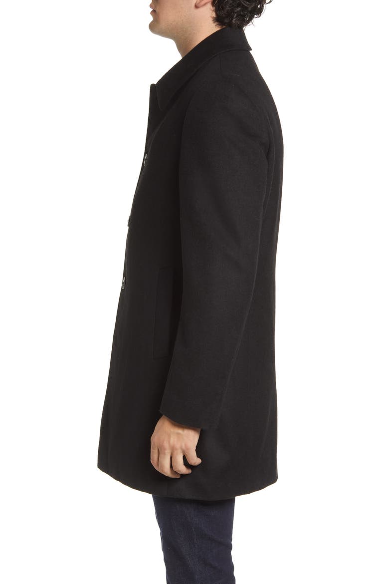 Spencer Wool Blend Coat, Alternate, color, BLACK
