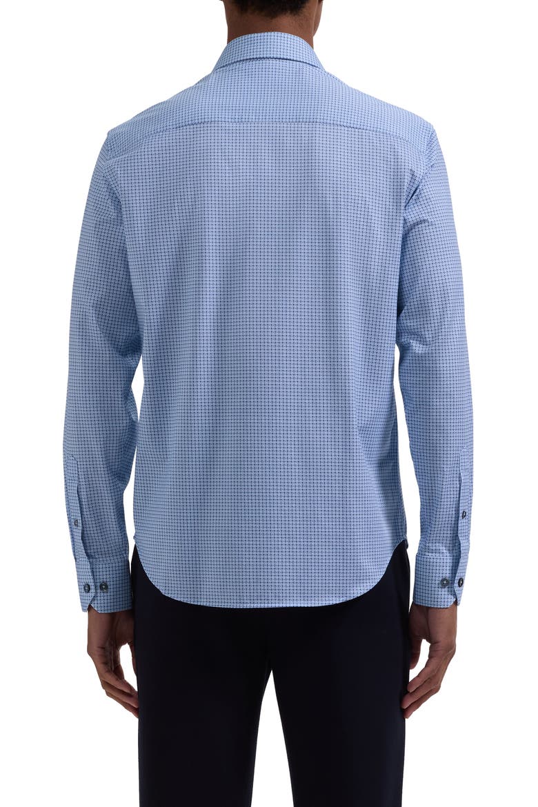 James OoohCotton® Geo Print Button-Up Shirt, Alternate, color, AIR BLUE