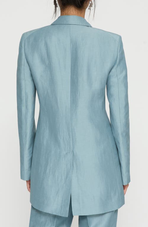 LAFAYETTE 148 LAFAYETTE 148 NEW YORK ELONGATED LINEN BLEND BLAZER 
