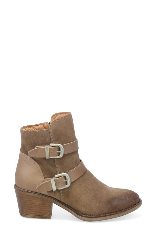 Miz Mooz Dayla Moto Bootie In Taupe Suede