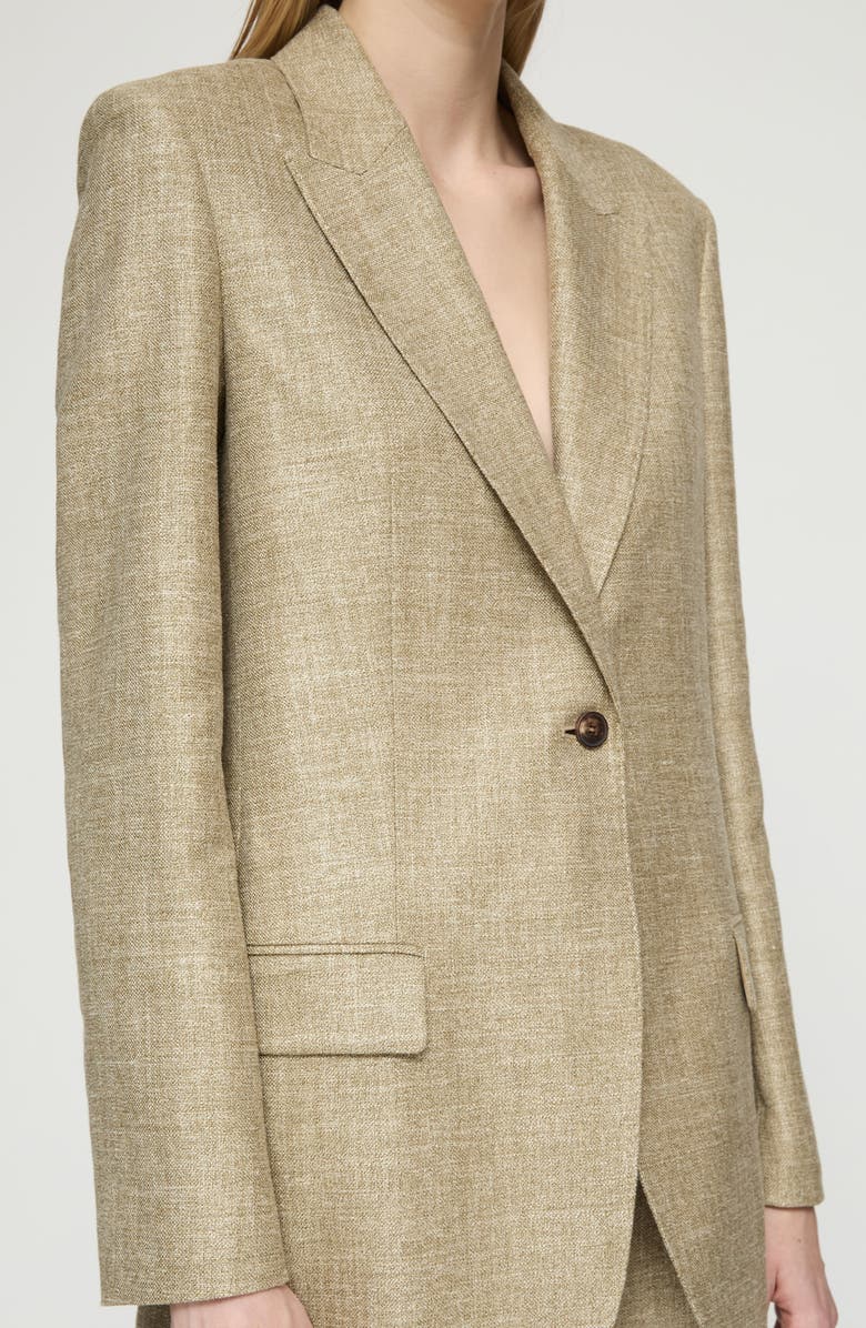 Lafayette 148 New York Marled Panama Weave Blazer, Alternate, color, 