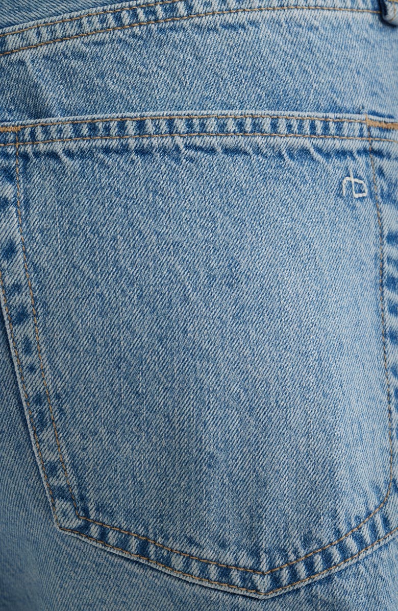 rag & bone Kaia High Waist Relaxed Fit Denim Shorts, Alternate, color, Sunrise