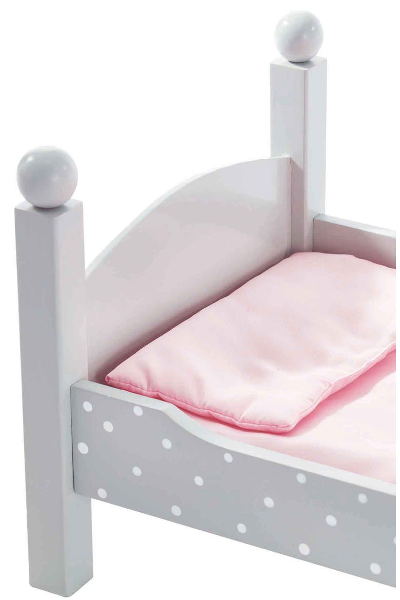Olivia's Little World Doll Polka Dot Double Bunk Bed, Alternate, color, GRAY