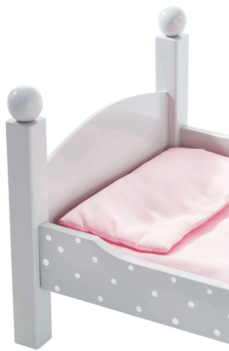 Teamson Kids Olivia's Little World Doll Polka Dot Double Bunk Bed, Alternate, color, Gray