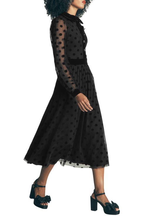 Contrast Detail Tulle Dress