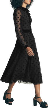 Boden Contrast Detail Tulle Dress