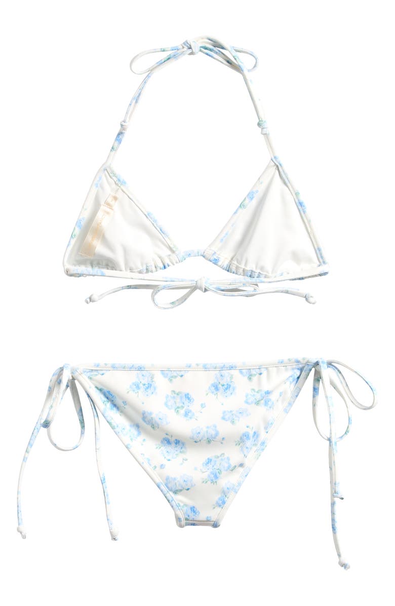 LoveShackFancy Kids' Dannie Two-Piece Swimsuit, Alternate, color, Blue Marina