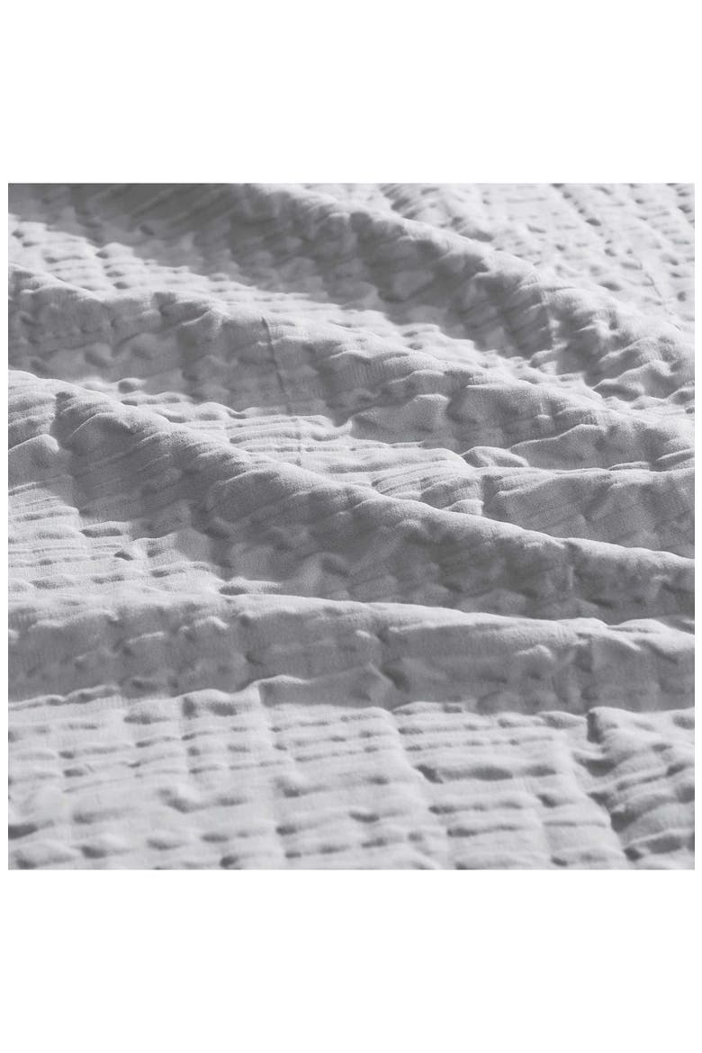 Serenity Wavy Lines Embossed Comforter Set, Alternate, color, GREY