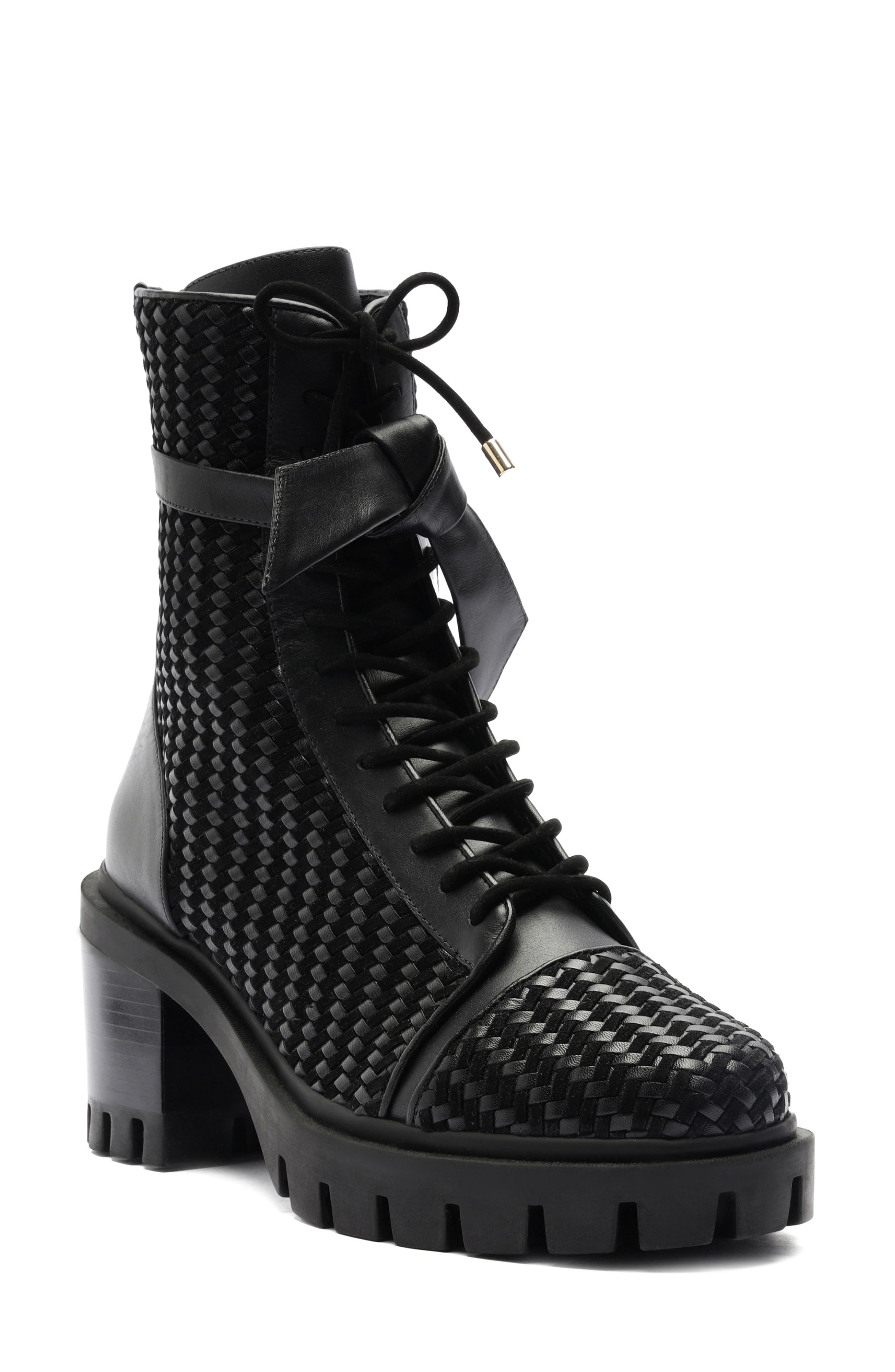 Alexandre Birman Tresse Combat Boot, Main, color, 