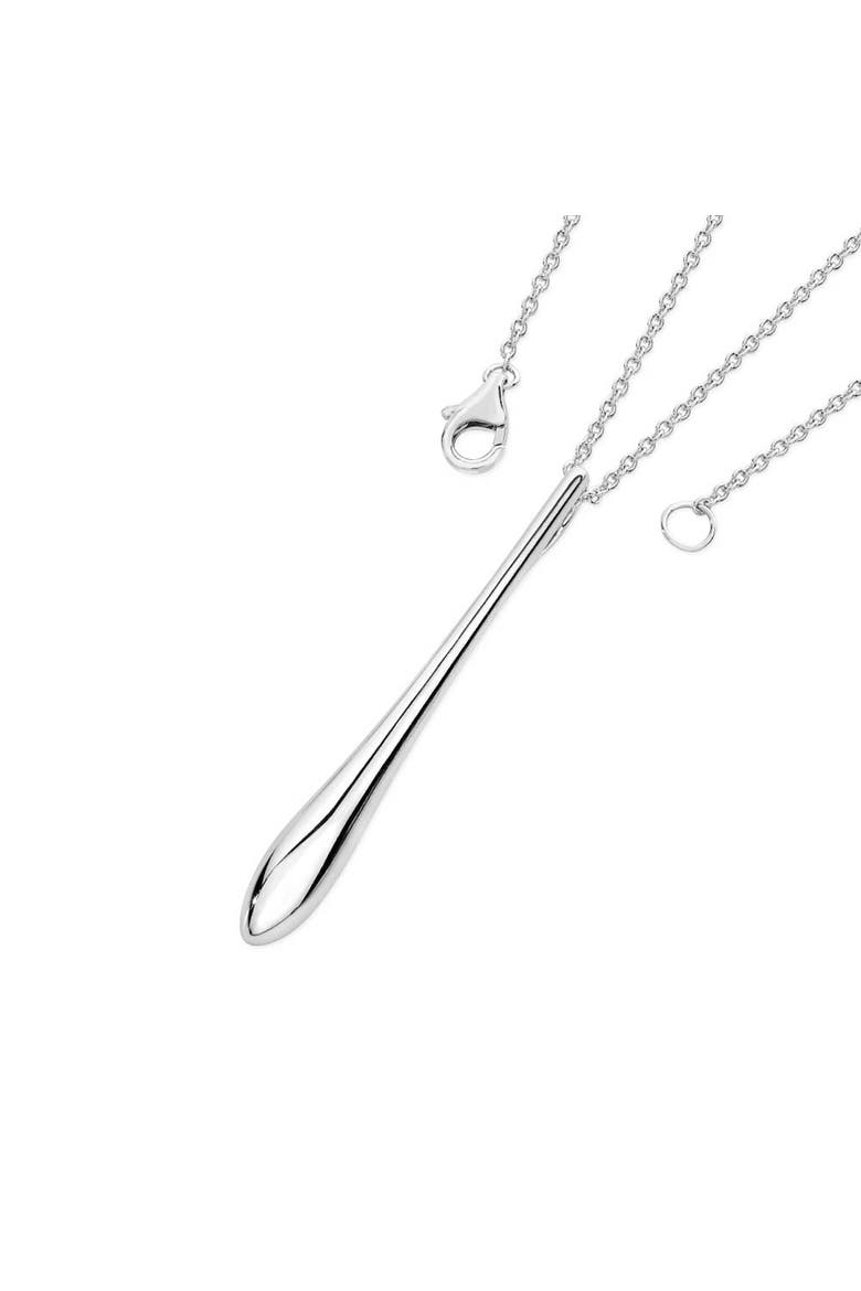 Solid Tear Drop Pendant, Main, color, Sterling Silver
