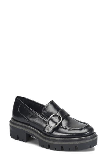 Korks Vara Platform Loafer In Black