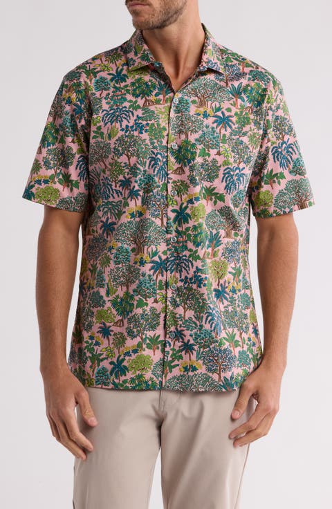 Trees of Hawaii Short Sleeve Button-Up Shirt