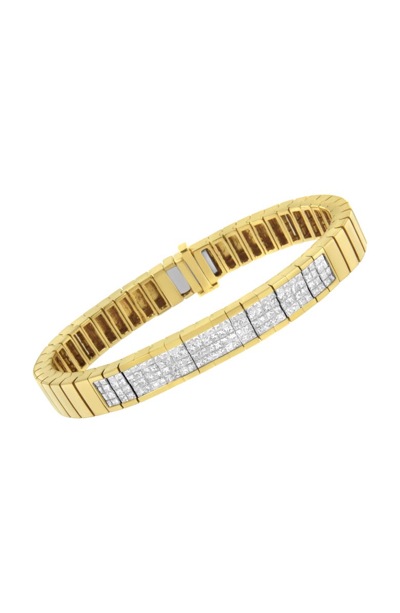 Haus of Brilliance 14K Yellow Gold 3 5/8 cttw Diamond ID Tennis Bracelet, Alternate, color, Yellow