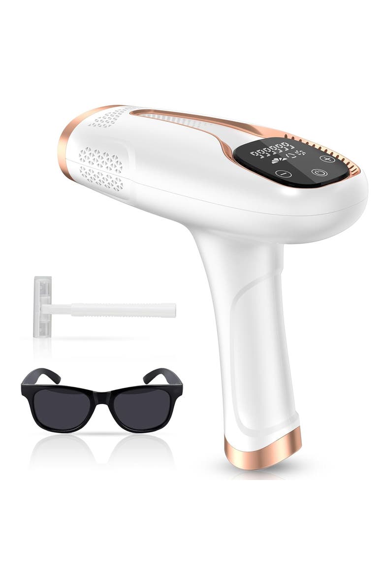 Handheld Laser Hair Removal Device, Main, color, White