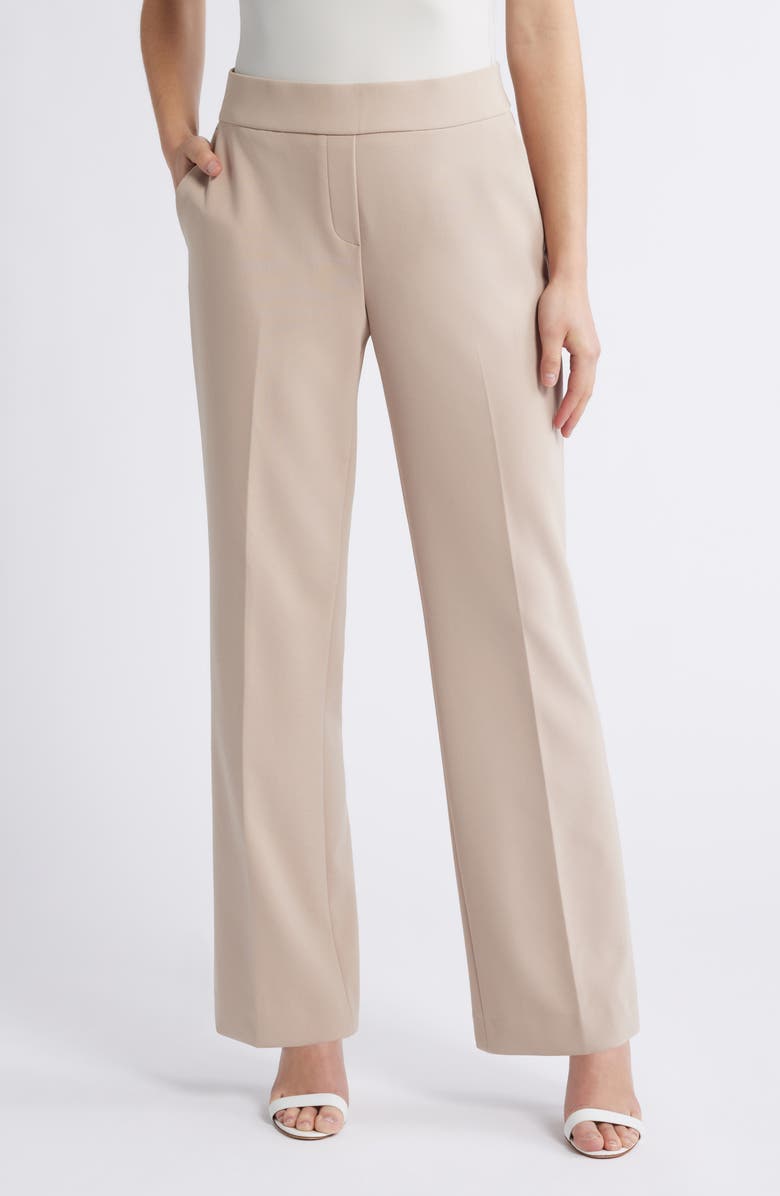 Anne Klein Pull-On Straight Leg Pants, Main, color,