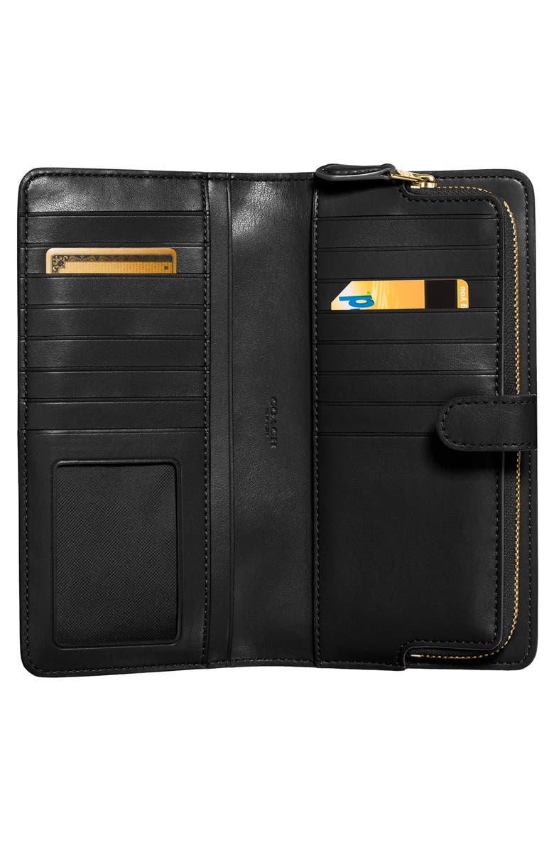 COACH Skinny Leather Wallet, Alternate, color, 