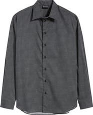 Emporio Armani Micro Dash Button-Up Shirt
