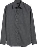 Emporio Armani Micro Dash Button-Up Shirt