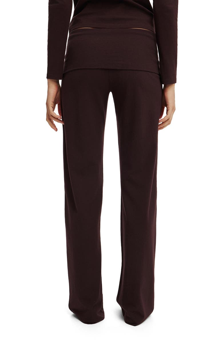 COTTON ON BODY Women's Dreamy Soft Roll Waist Pant, Alternate, color, Chocolate Plum