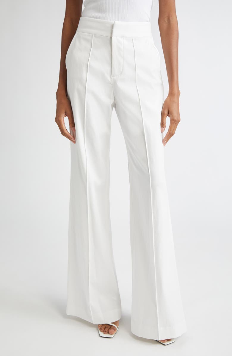 Alice + Olivia Dylan High Waist Wide Leg Pants, Main, color, 