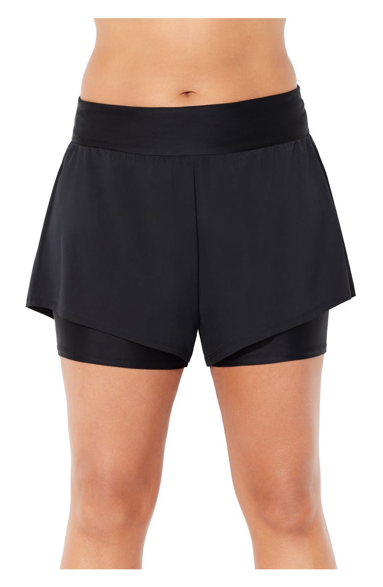 Swimsuits for All Lightweight Quick-Dry Short, Main, color, Black