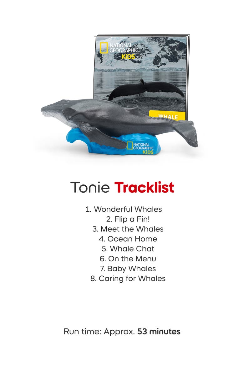 National Geographic Whale & Octopus Tonie Audio Character Bundle, Alternate, color, GREY MULTI