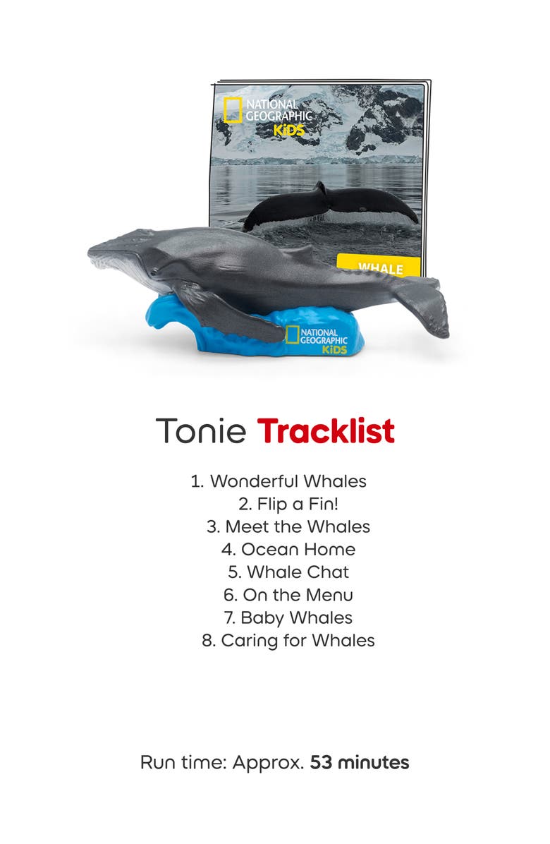 tonies National Geographic Whale & Octopus Tonie Audio Character Bundle, Alternate, color, Grey Multi