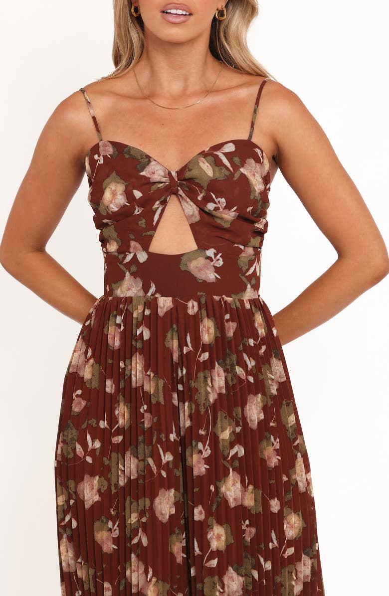 Petal & Pup Floral Wide Leg Jumpsuit, Alternate, color, Brown Floral