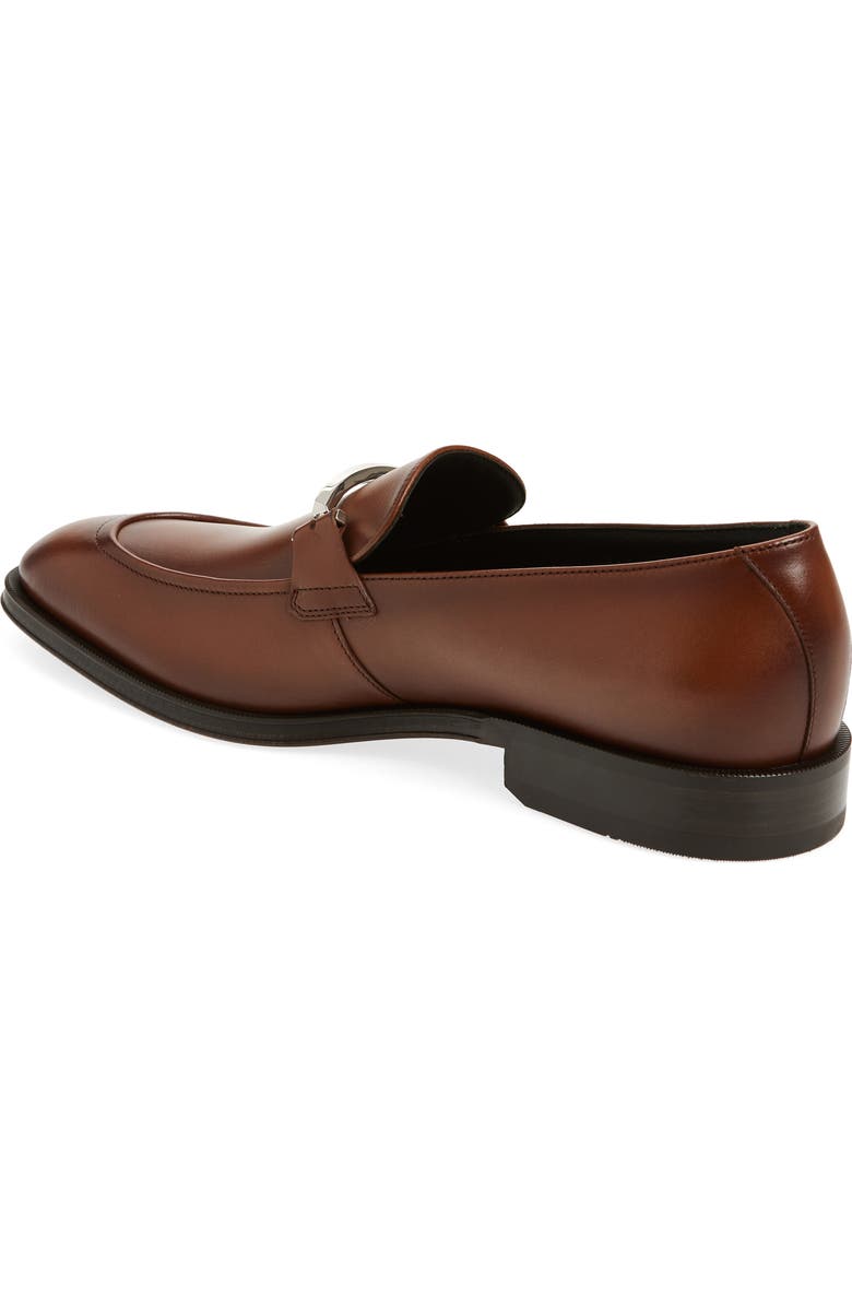 BOSS Derrek Apron Toe Bit Loafer, Alternate, color, Medium Brown