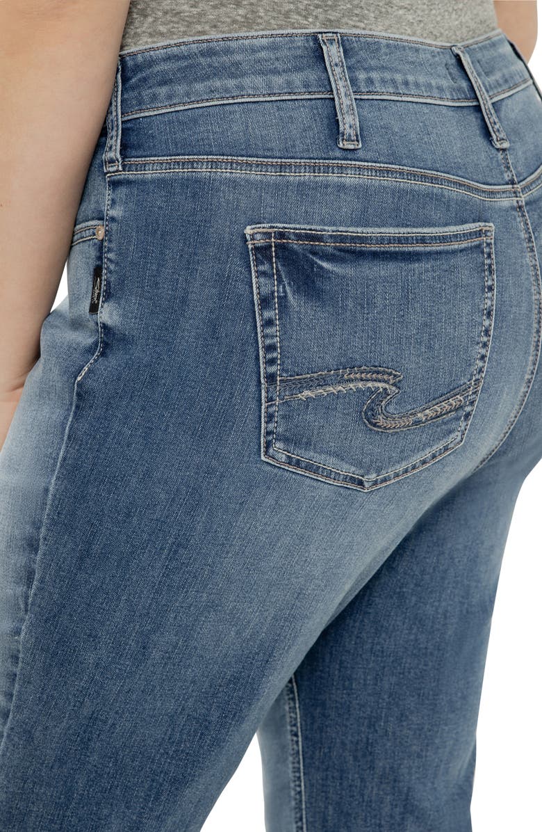 Silver Jeans Co. Elyse Curvy Mid Rise Bootcut Jeans, Alternate, color, 
