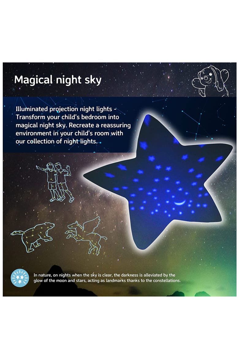 Twilight Buddies - Calming Plush Toy & Nightlight Star Projector, Alternate, color, BROWN