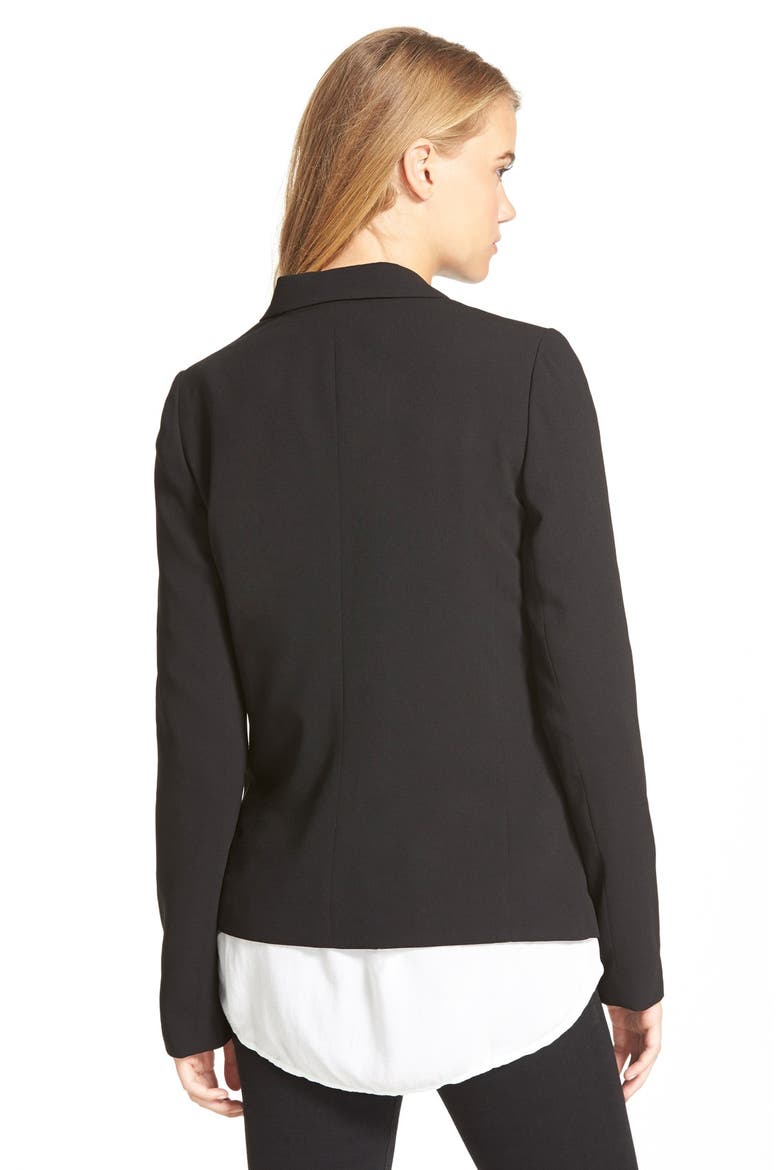 Frenchi® Tuxedo Blazer, Alternate, color, BLACK