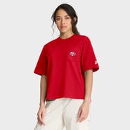 Nike Women's Nike Scarlet San Francisco 49ers Rewind Pocket Boxy T-Shirt