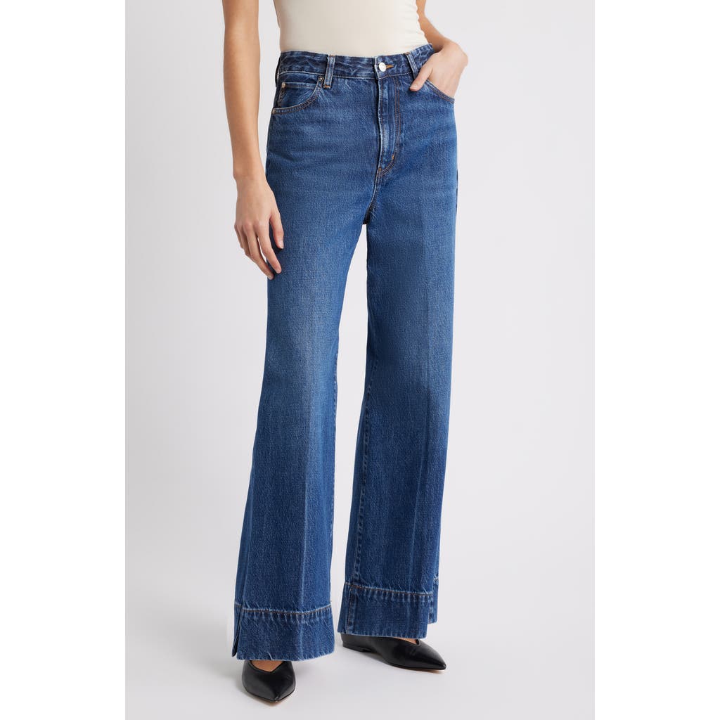 Frame The Pixie Slice High Waist Flare Leg Jeans In Multi