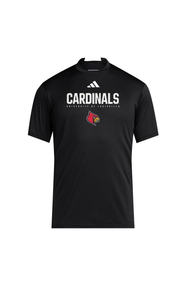 adidas Men's adidas Black Louisville Cardinals 2025 Training Performance Team T-Shirt, Alternate, color, 