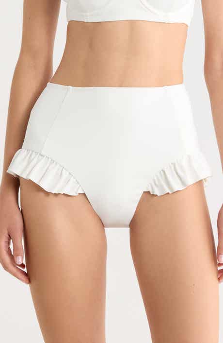 Hutch Ruffle High Waist Bikini Bottoms