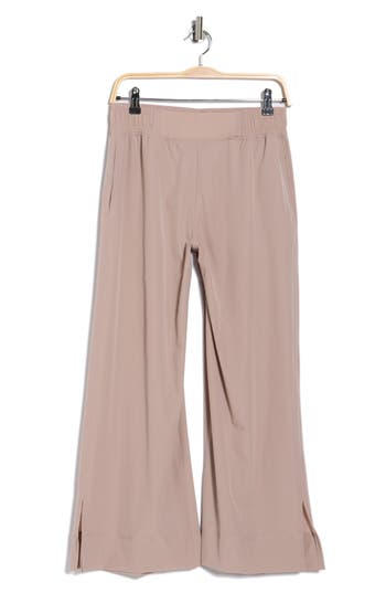 90 Degree By Reflex Dana High Waist Crop Wide Leg Pants In Purple