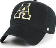 '47 Men's '47 Black Appalachian State Mountaineers Clean Up Adjustable Hat