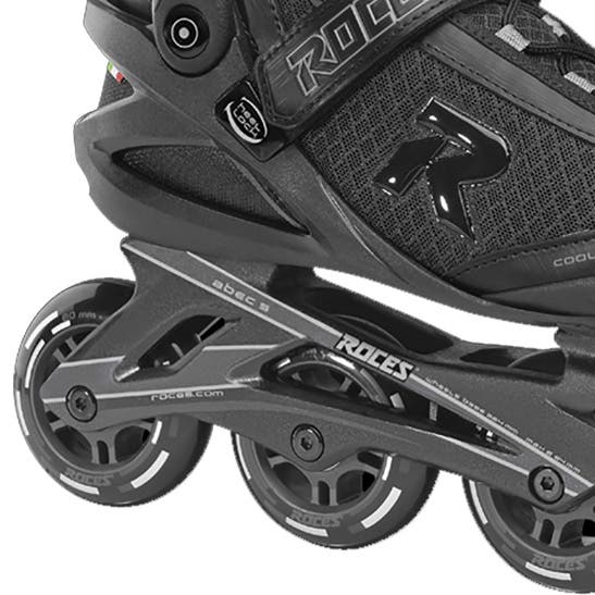 Roces Icon Mens Inline Skates, Alternate, color, Black/Charcoal