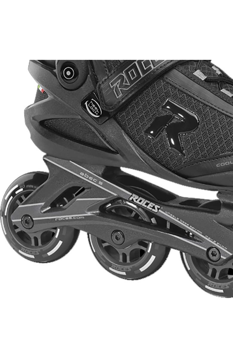 Roces Icon Mens Inline Skates, Alternate, color, Black/Charcoal