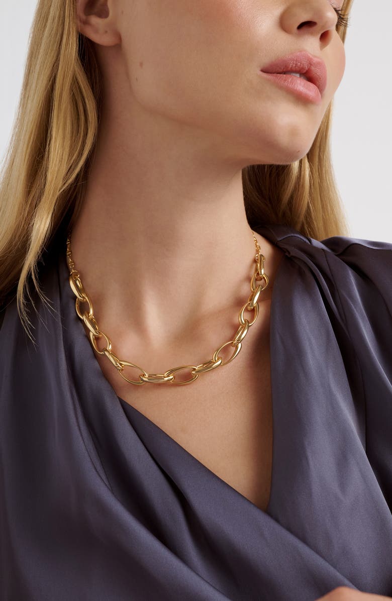 Ted Baker Corola Contour Chain Necklace, Alternate, color, 