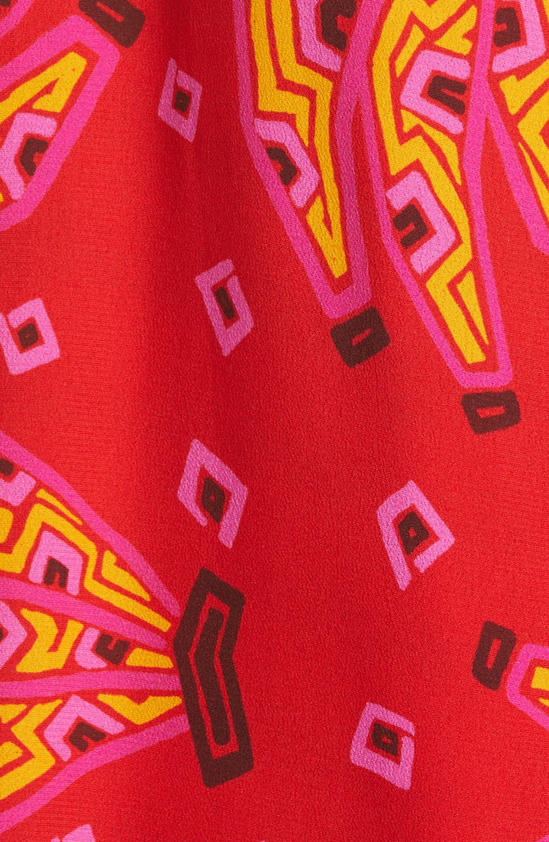 FARM Rio Red Tiki Bananas Tie Back Dress, Alternate, color,