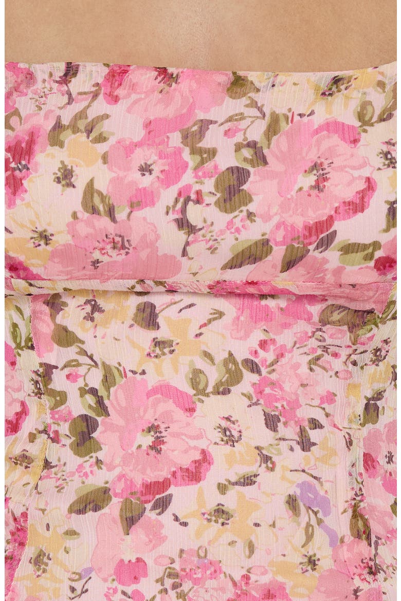 Delamere Floral Halter Minidress, Alternate, color, PINK FLORAL