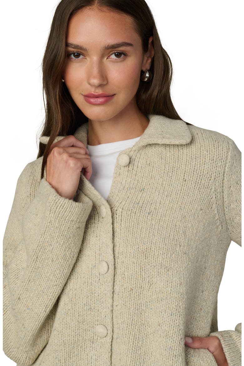 The Lennon Wool Blend Collared Cardigan, Alternate, color, STONE MARL