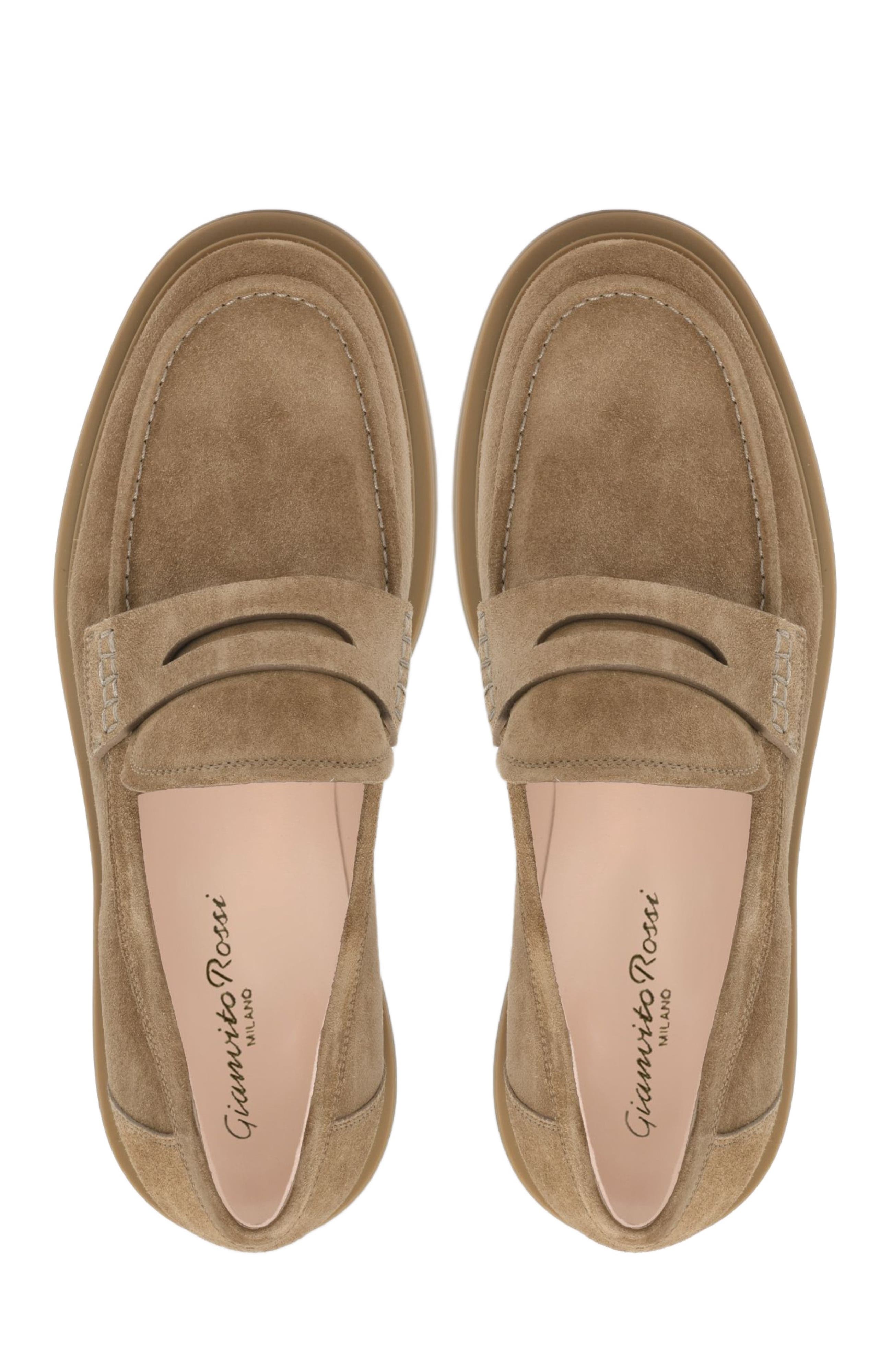 Gianvito Rossi Harris Flats, Alternate, color, Brown