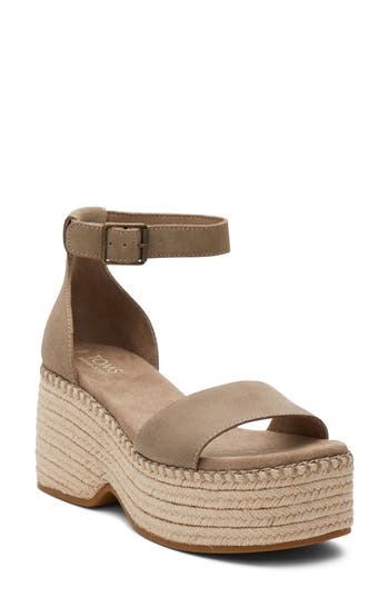 TOMS TOMS LAILA ESPADRILLE PLATFORM SANDAL