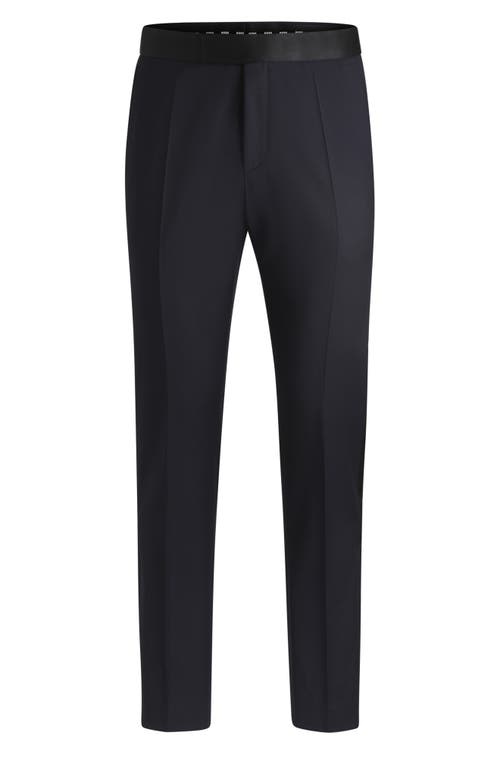 Hugo Boss Boss Genius Pleated Wool Tuxedo Pants